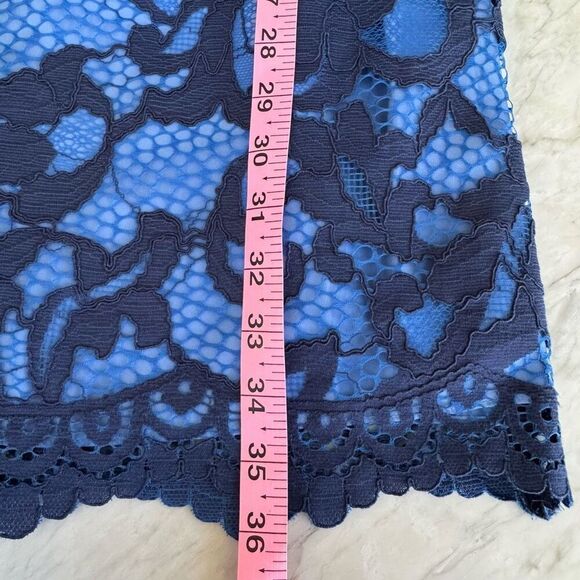 Lilly Pulitzer Kiri dress in true navy romantic corded Lace Size 0 NWT - Picture 8 of 10